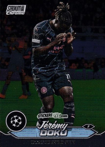 Cromo Jeremy Doku - Stadium Club Chrome UEFA Club Competitions 2023-2024
 n. 13 - Topps