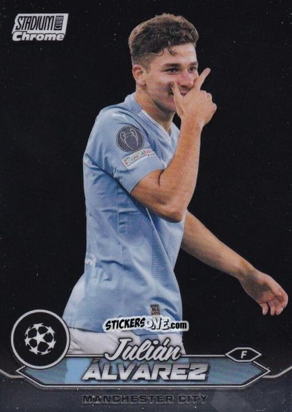 Cromo Julian Alvarez - Stadium Club Chrome UEFA Club Competitions 2023-2024
 n. 19 - Topps