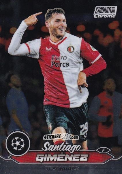 Sticker Santiago Gimenez - Stadium Club Chrome UEFA Club Competitions 2023-2024
 n. 29 - Topps