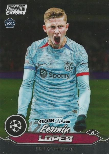 Sticker Fermin Lopez - Stadium Club Chrome UEFA Club Competitions 2023-2024
 n. 32 - Topps