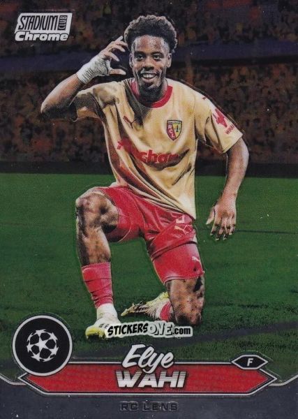 Sticker Elye Wahi - Stadium Club Chrome UEFA Club Competitions 2023-2024
 n. 37 - Topps