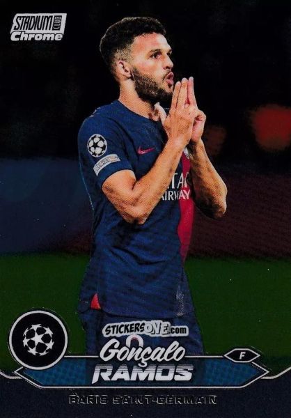 Figurina Goncalo Ramos - Stadium Club Chrome UEFA Club Competitions 2023-2024
 n. 40 - Topps
