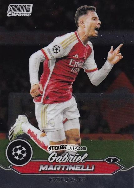 Sticker Gabriel Martinelli - Stadium Club Chrome UEFA Club Competitions 2023-2024
 n. 41 - Topps
