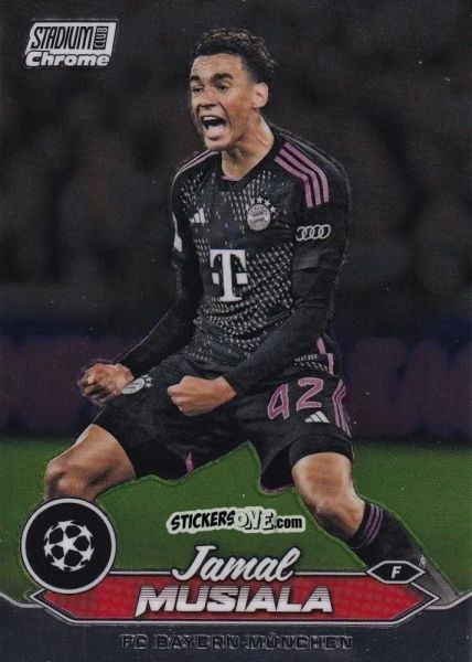 Cromo Jamal Musiala - Stadium Club Chrome UEFA Club Competitions 2023-2024
 n. 42 - Topps