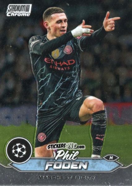 Cromo Phil Foden - Stadium Club Chrome UEFA Club Competitions 2023-2024
 n. 47 - Topps