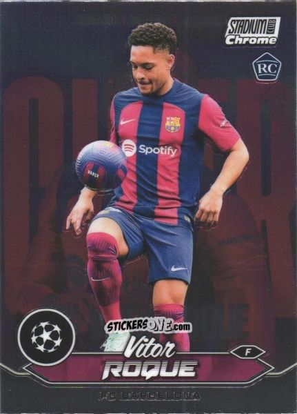 Sticker Vitor Roque - Stadium Club Chrome UEFA Club Competitions 2023-2024
 n. 48 - Topps