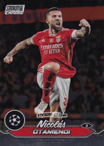Figurina NicolAs Otamendi - Stadium Club Chrome UEFA Club Competitions 2023-2024
 n. 53 - Topps