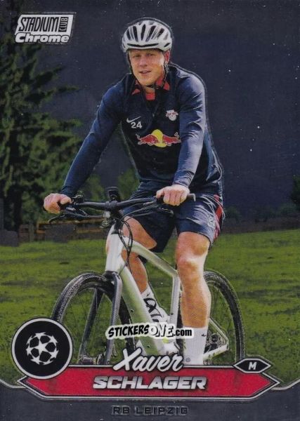 Sticker Xaver Schlager - Stadium Club Chrome UEFA Club Competitions 2023-2024
 n. 56 - Topps