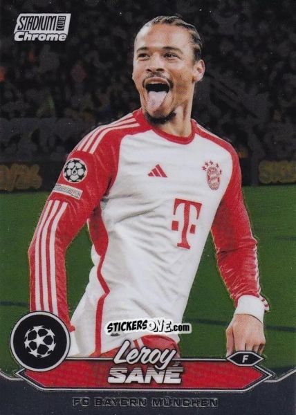 Figurina Leroy Sane - Stadium Club Chrome UEFA Club Competitions 2023-2024
 n. 59 - Topps