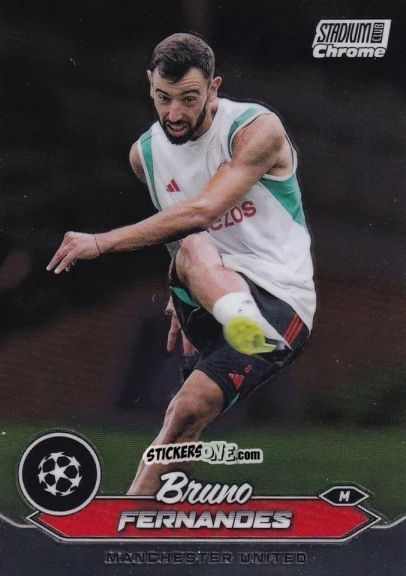 Sticker Bruno Fernandes - Stadium Club Chrome UEFA Club Competitions 2023-2024
 n. 63 - Topps