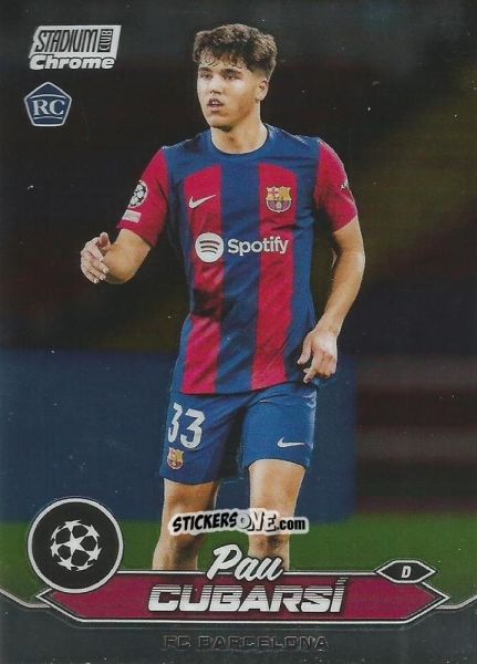 Sticker Pau Cubarsi - Stadium Club Chrome UEFA Club Competitions 2023-2024
 n. 67 - Topps
