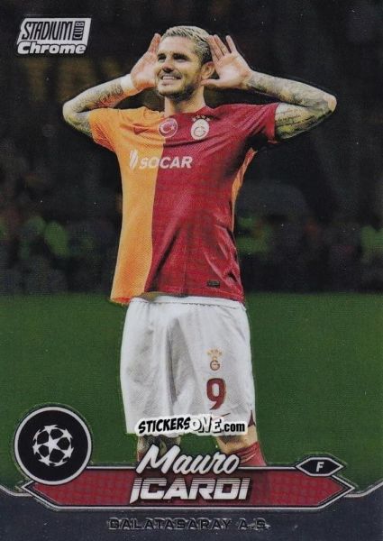 Figurina Mauro Icardi - Stadium Club Chrome UEFA Club Competitions 2023-2024
 n. 69 - Topps