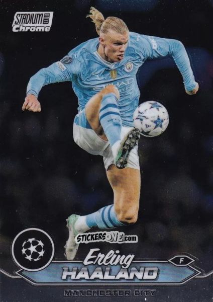 Cromo Erling Haaland - Stadium Club Chrome UEFA Club Competitions 2023-2024
 n. 70 - Topps