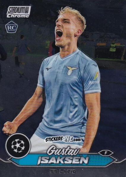 Figurina Gustav Isaksen - Stadium Club Chrome UEFA Club Competitions 2023-2024
 n. 75 - Topps