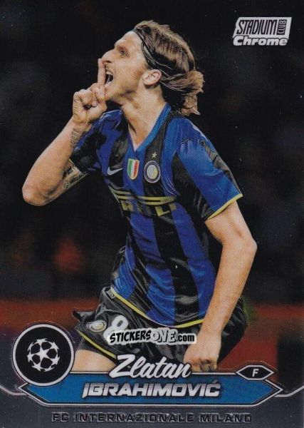 Figurina Zlatan Ibrahimovic - Stadium Club Chrome UEFA Club Competitions 2023-2024
 n. 88 - Topps