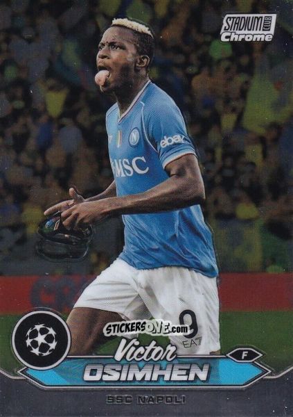 Cromo Victor Osimhen - Stadium Club Chrome UEFA Club Competitions 2023-2024
 n. 96 - Topps