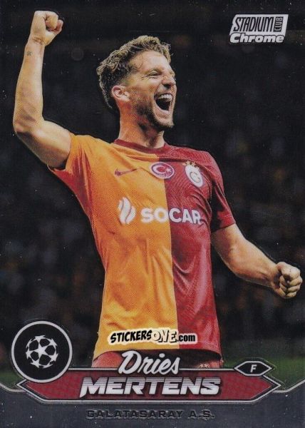Cromo Dries Mertens - Stadium Club Chrome UEFA Club Competitions 2023-2024
 n. 97 - Topps