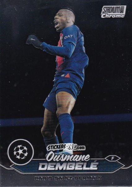 Figurina Ousmane Dembele - Stadium Club Chrome UEFA Club Competitions 2023-2024
 n. 100 - Topps