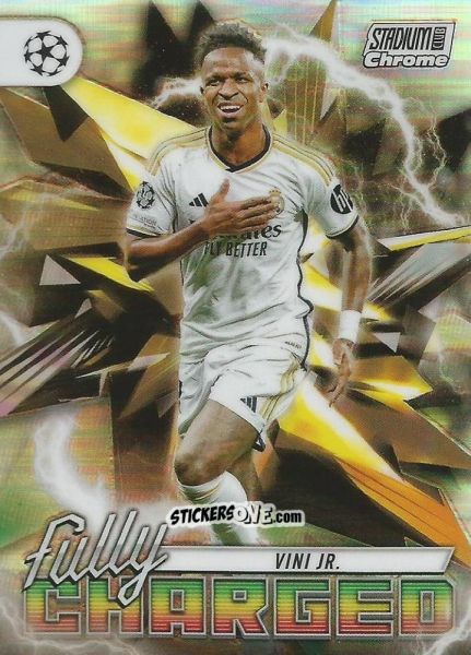 Figurina Vini Jr. - Stadium Club Chrome UEFA Club Competitions 2023-2024
 n. FC-VJ - Topps
