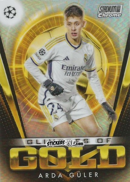 Cromo Arda Guler - Stadium Club Chrome UEFA Club Competitions 2023-2024
 n. GG-AGU - Topps