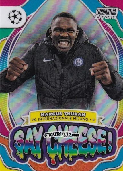Figurina Marcus Thuram - Stadium Club Chrome UEFA Club Competitions 2023-2024
 n. SC-MT - Topps