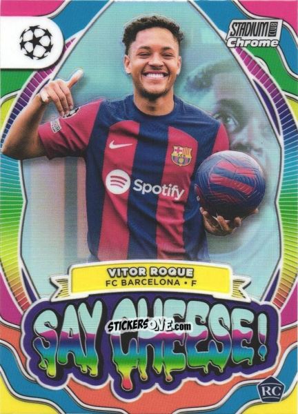 Sticker Vitor Roque - Stadium Club Chrome UEFA Club Competitions 2023-2024
 n. SC-VR - Topps