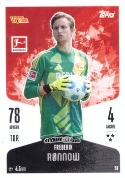 Sticker Frederik Rønnow - German Fussball Bundesliga 2024-2025. Match Attax
 n. 20 - Topps