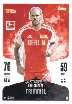 Sticker Christopher Trimmel - German Fussball Bundesliga 2024-2025. Match Attax
 n. 21 - Topps