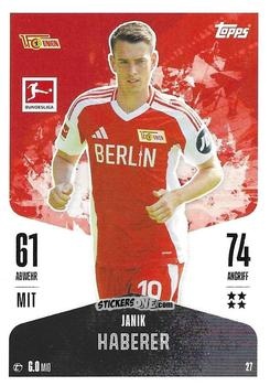 Figurina Janik Haberer - German Fussball Bundesliga 2024-2025. Match Attax
 n. 27 - Topps
