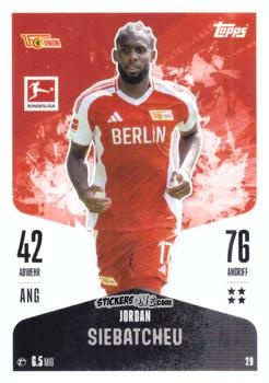 Figurina Jordan Siebatcheu - German Fussball Bundesliga 2024-2025. Match Attax
 n. 29 - Topps