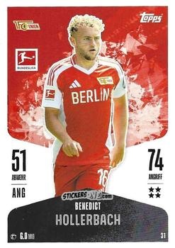 Figurina Benedict Hollerbach - German Fussball Bundesliga 2024-2025. Match Attax
 n. 31 - Topps