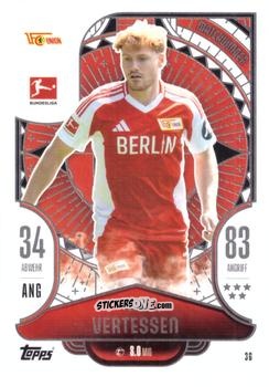 Cromo Yorbe Vertessen - German Fussball Bundesliga 2024-2025. Match Attax
 n. 36 - Topps