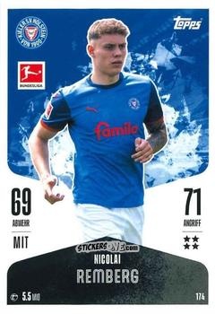 Figurina Nicolai Remberg - German Fussball Bundesliga 2024-2025. Match Attax
 n. 174 - Topps