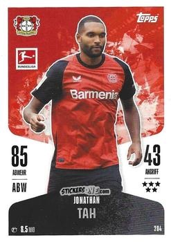 Sticker Jonathan Tah - German Fussball Bundesliga 2024-2025. Match Attax
 n. 204 - Topps