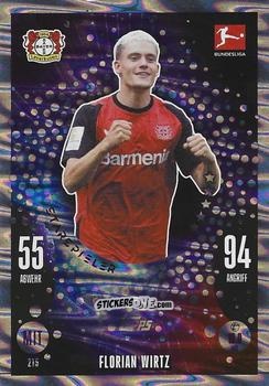 Cromo Florian Wirtz - German Fussball Bundesliga 2024-2025. Match Attax
 n. 215 - Topps