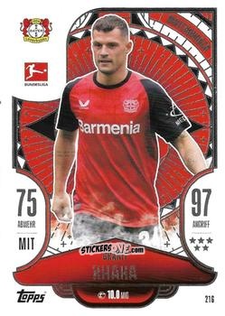 Figurina Granit Xhaka - German Fussball Bundesliga 2024-2025. Match Attax
 n. 216 - Topps