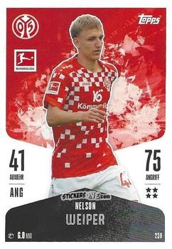 Cromo Nelson Weiper - German Fussball Bundesliga 2024-2025. Match Attax
 n. 230 - Topps