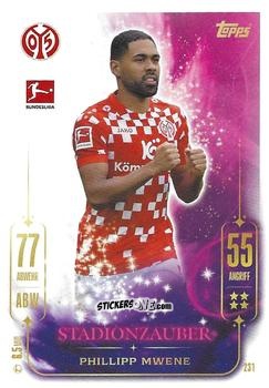 Sticker Phillipp Mwene - German Fussball Bundesliga 2024-2025. Match Attax
 n. 231 - Topps