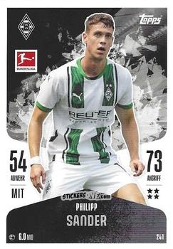 Figurina Philipp Sander - German Fussball Bundesliga 2024-2025. Match Attax
 n. 241 - Topps