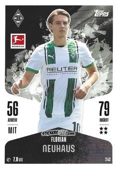 Figurina Florian Neuhaus - German Fussball Bundesliga 2024-2025. Match Attax
 n. 243 - Topps