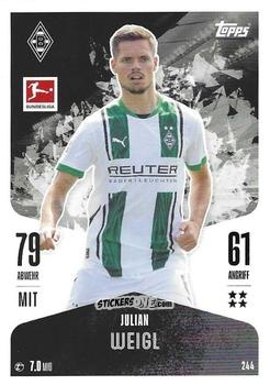 Cromo Julian Weigl - German Fussball Bundesliga 2024-2025. Match Attax
 n. 244 - Topps