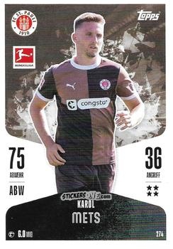 Sticker Karol Mets - German Fussball Bundesliga 2024-2025. Match Attax
 n. 274 - Topps