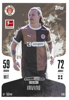 Figurina Jackson Irvine - German Fussball Bundesliga 2024-2025. Match Attax
 n. 279 - Topps