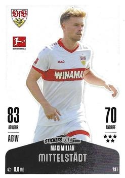 Sticker Maximilian Mittelstädt - German Fussball Bundesliga 2024-2025. Match Attax
 n. 291 - Topps