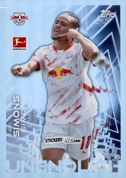 Figurina Xavi Simons - German Fussball Bundesliga 2024-2025. Match Attax
 n. 371 - Topps