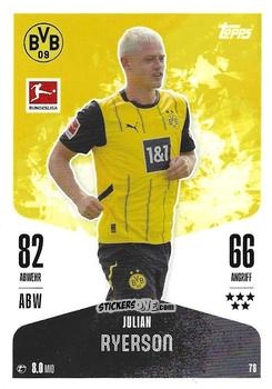 Figurina Julian Ryerson - German Fussball Bundesliga 2024-2025. Match Attax
 n. 78 - Topps
