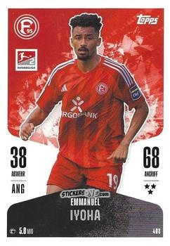 Cromo Emmanuel Iyoha - German Fussball Bundesliga 2024-2025. Match Attax
 n. 408 - Topps