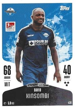 Cromo David Kinsombi - German Fussball Bundesliga 2024-2025. Match Attax
 n. 439 - Topps