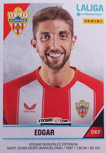 Cromo Edgar González - LaLiga Hypermotion 2024-2025
 n. 27 - Panini
