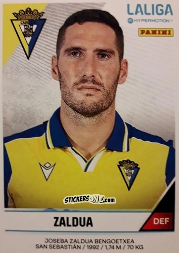 Sticker Joseba Zaldua - LaLiga Hypermotion 2024-2025
 n. 63 - Panini